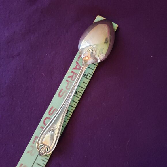 Intl Silver Old Colony Silverplate 1911 Oval Soup Tablespoon Back Design Pierce - Picture 5 of 5